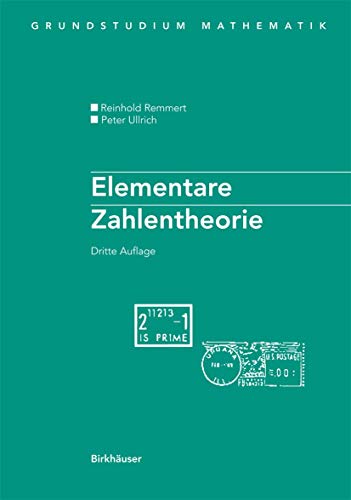 Elementare Zahlentheorie (Grundstudium Mathematik) (German Edition) von Birkhäuser